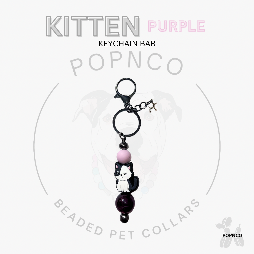Keychain Bar - KITTEN - Purple