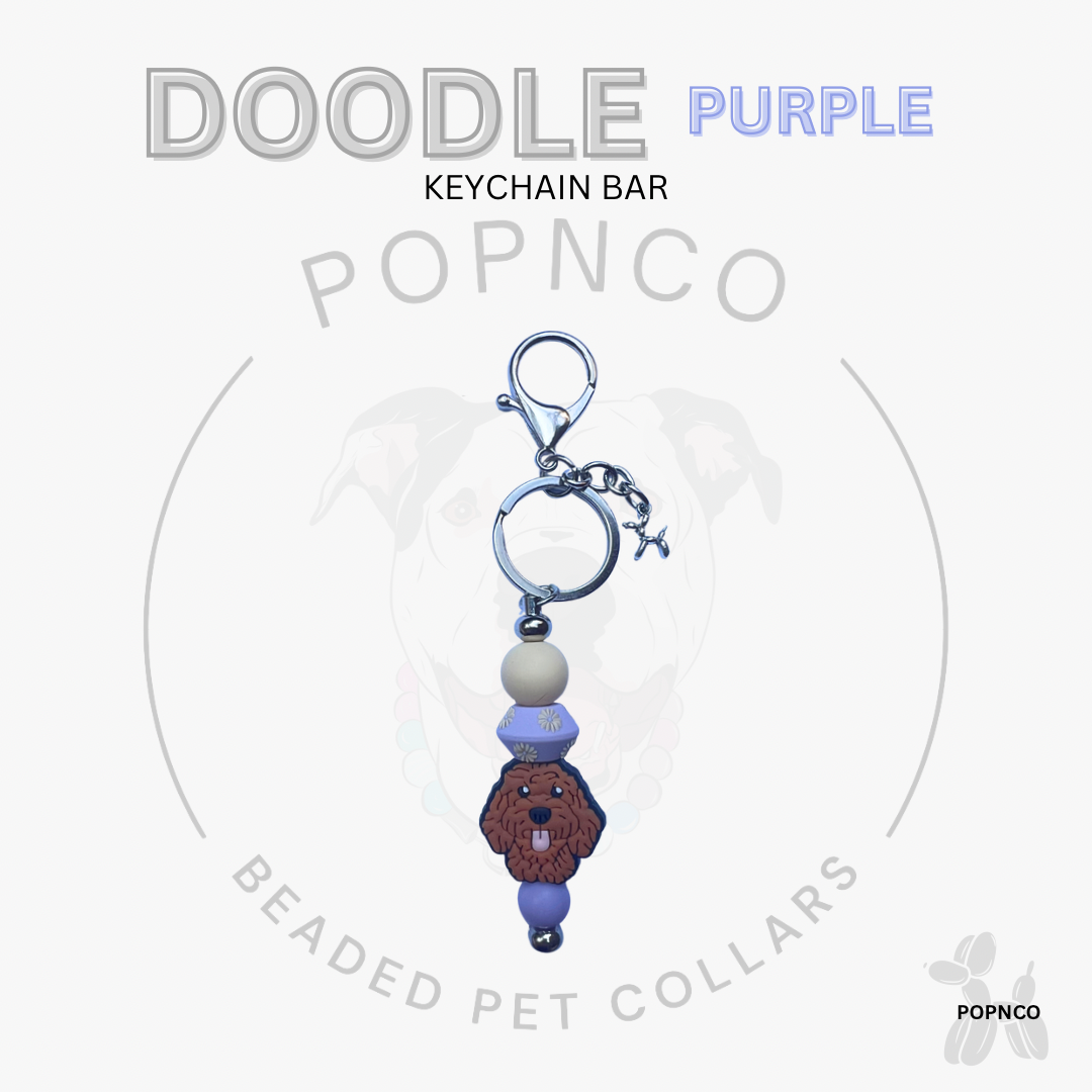 Keychain Bar - Dog - DOODLE - Yellow