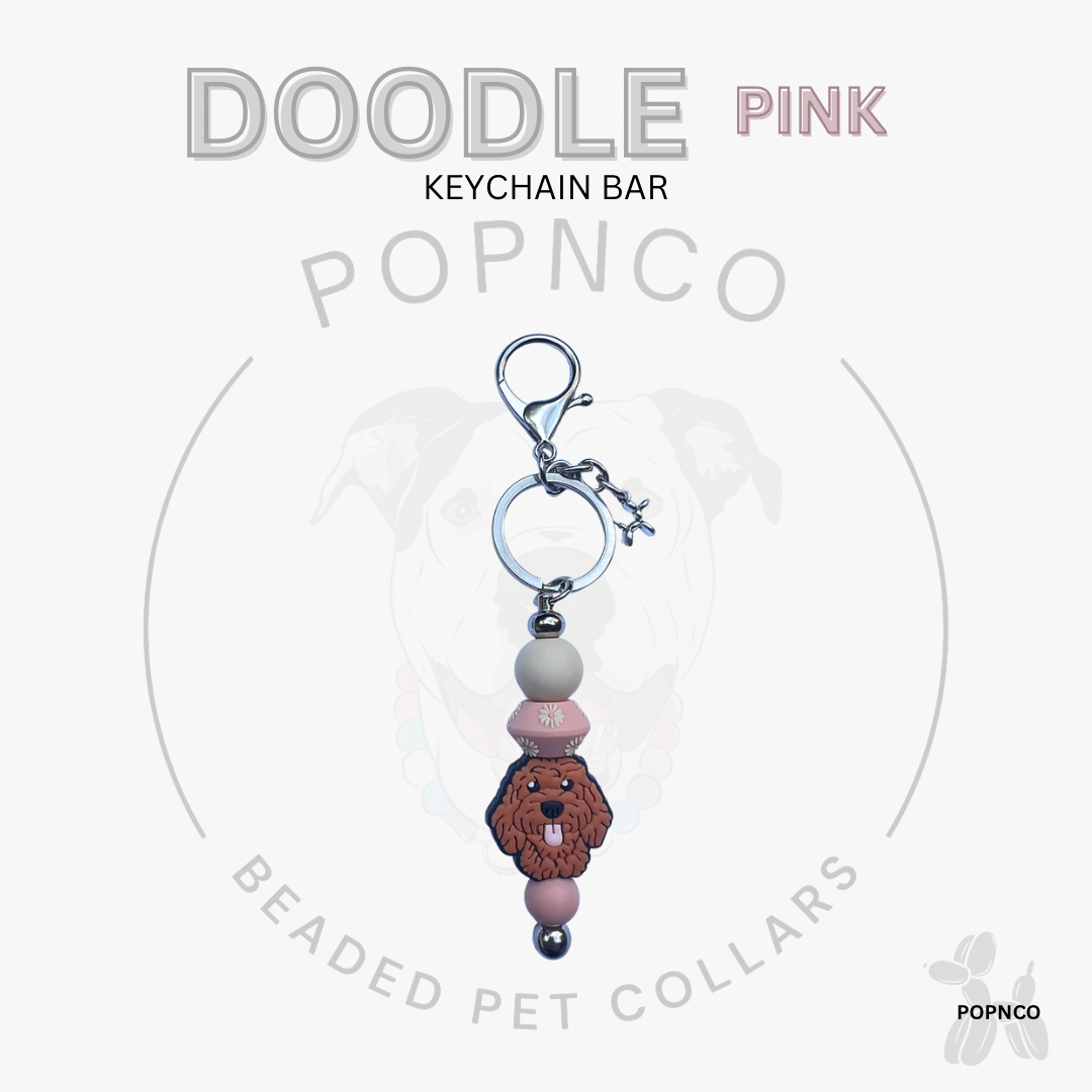 Keychain Bar - Dog - DOODLE - Yellow