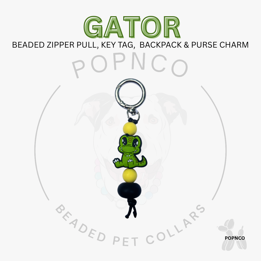 Zipper Pull | Key Tag | Backpack and Purse Charm - GATOR