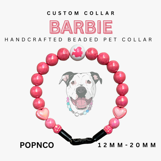 Custom Collar - Mini BARBIE - 11.5"