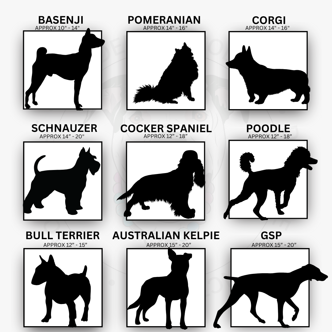 6 Dog Collar Size Estimations for POPNCO Beaded pet Collars. 