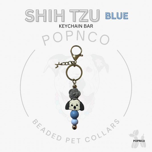 Keychain Bar - Dog - SHIZ TZU - Blue