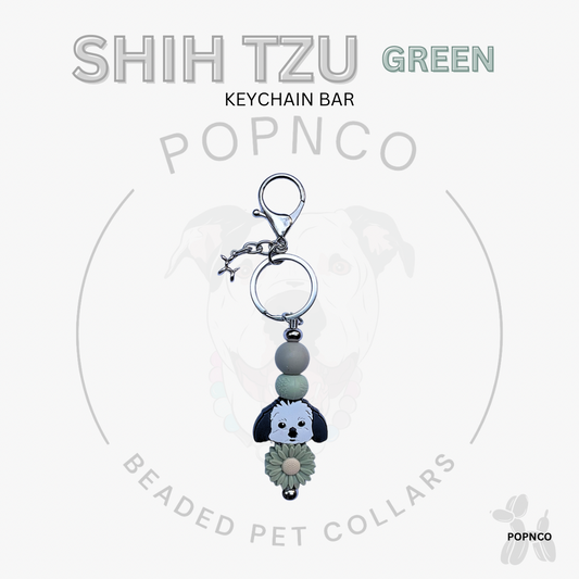 Keychain Bar - Dog - SHIZ TZU - Green