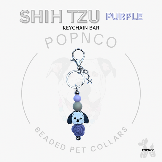 Keychain Bar - Dog - SHIZ TZU - Purple