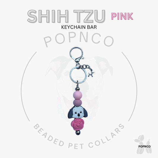 Keychain Bar - Dog - SHIZ TZU - Pink