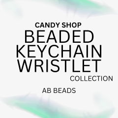 KEYCHAIN WRISTLET | The Candy Shop: AB Beads