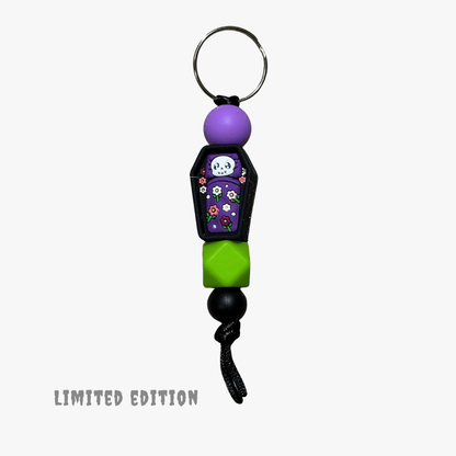 COFFIN Beaded Keychain