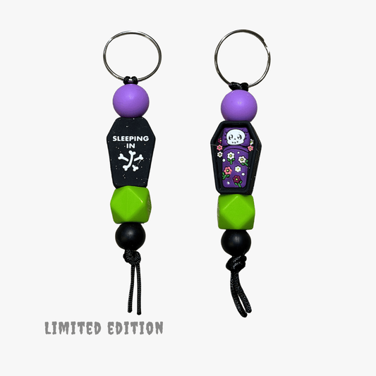 COFFIN Beaded Keychain