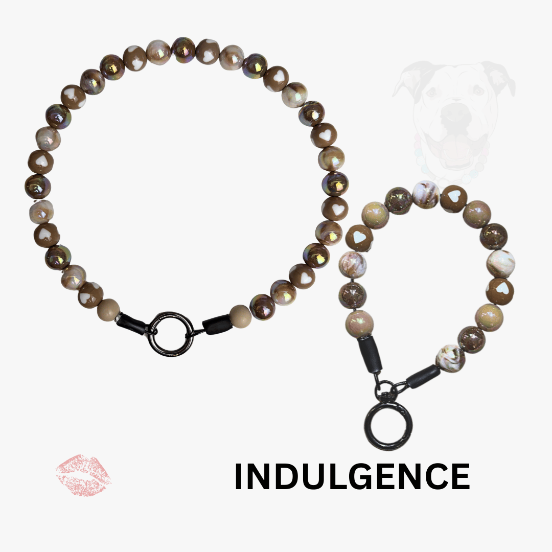 THE BESTIE MATCH - Indulgence Beaded Collar and Keychain Wristlet