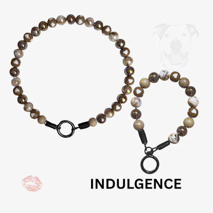 THE BESTIE MATCH - Indulgence Beaded Collar and Keychain Wristlet