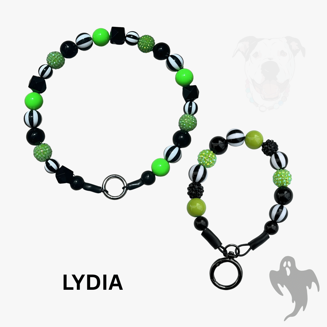 THE BESTIE MATCH - Lydia Beaded Collar and Keychain Wristlet