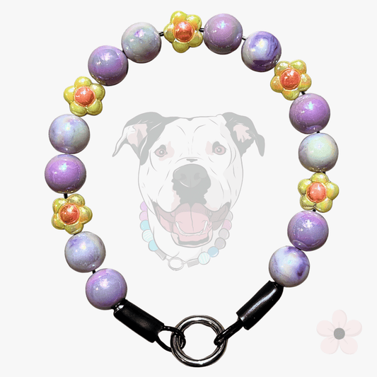 The Bestie Match - Orabel 16mm Beaded Collar and Keychain Wristlet