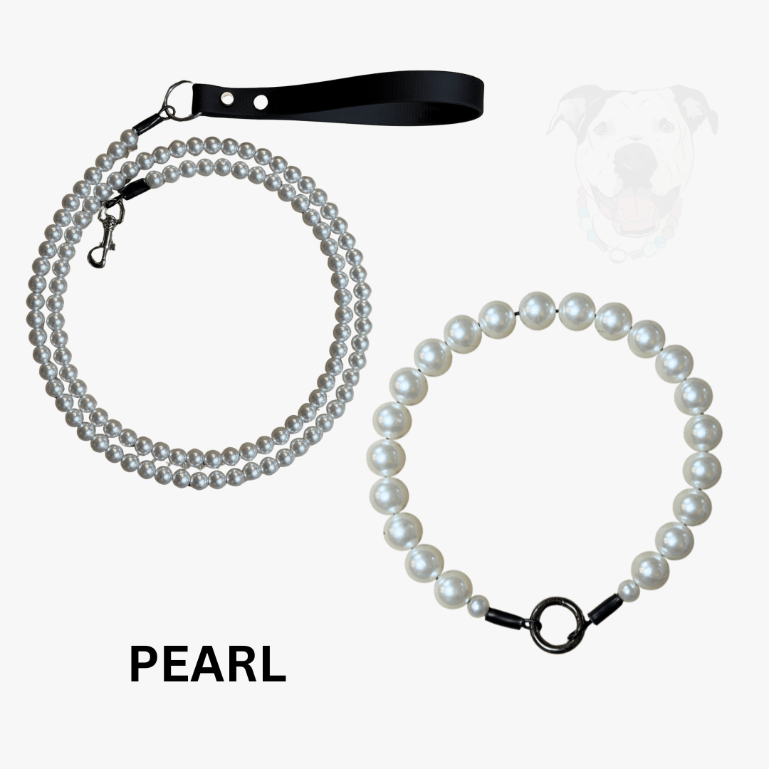 THE BESTIE MATCH | Pearl Beaded Collar and Keychain Wristlet