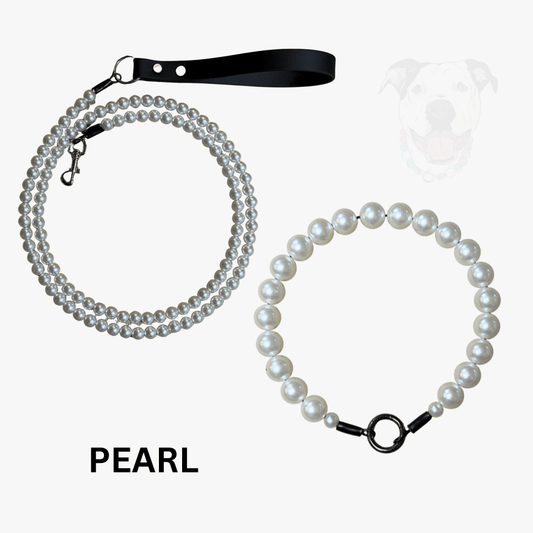 THE BESTIE MATCH | Pearl Beaded Collar and Keychain Wristlet