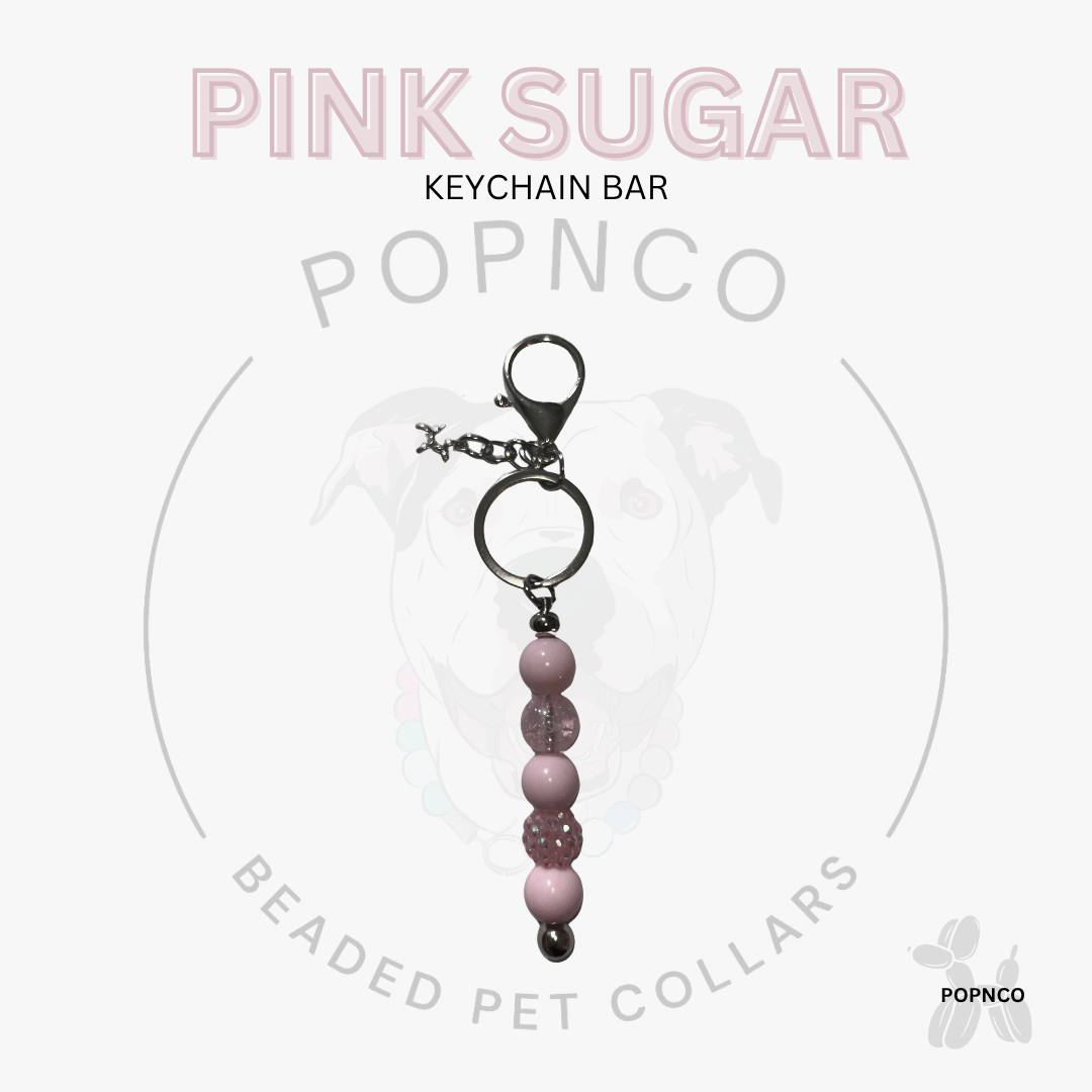 PINK SUGAR Beaded Keychain