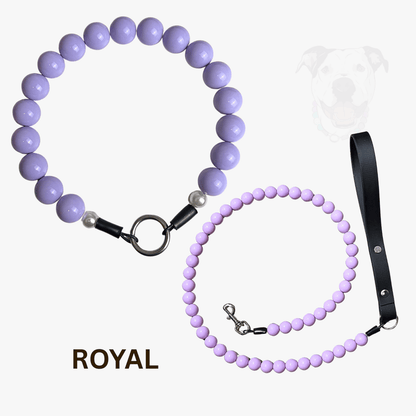 THE ADVENTURE DUO - Royal Beaded Collar and Leash