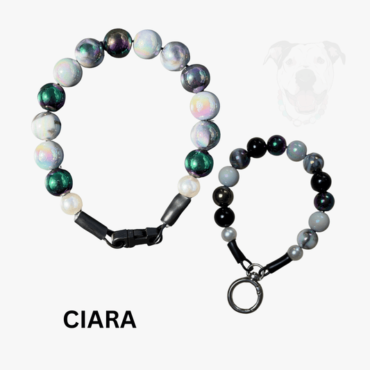 CIARA BESTIE MATCH Beaded Collar and Keychain Wristlet