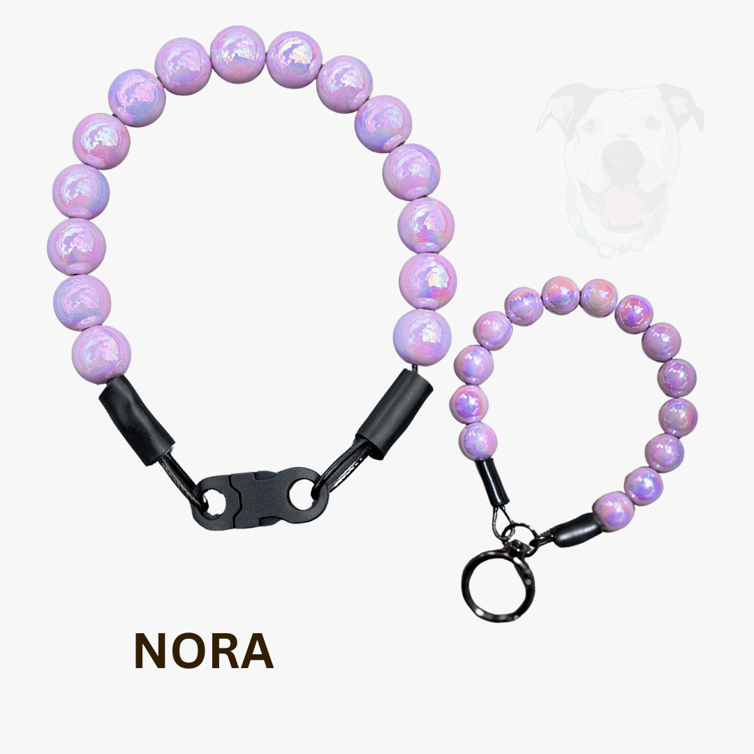 THE BESTIE MATCH - Nora Beaded Collar and Keychain Wristlet