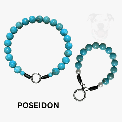 THE BESTIE MATCH - Poseidon Beaded Collar and Keychain Wristlet
