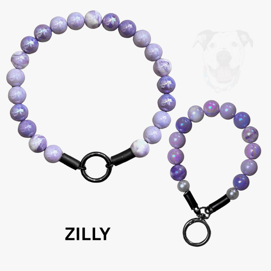 THE BESTIE MATCH - Zilly Beaded Collar and Keychain Wristlet