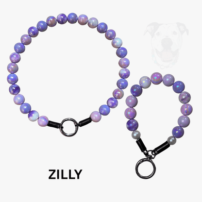 THE BESTIE MATCH - Zilly Beaded Collar and Keychain Wristlet