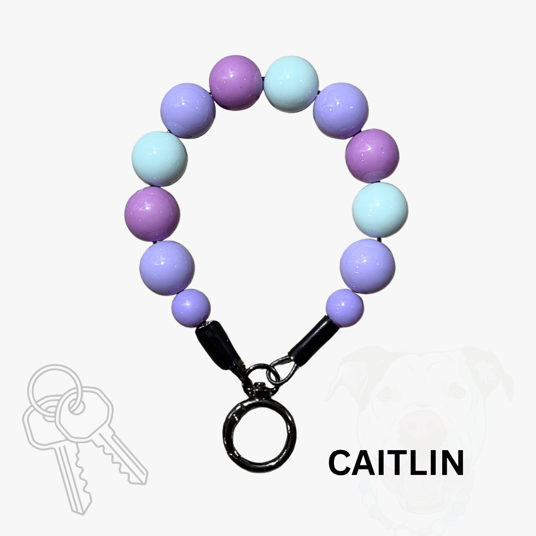 THE BESTIE MATCH - Caitlin Beaded Collar and Keychain Wristlet