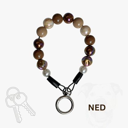 NED Beaded Keychain