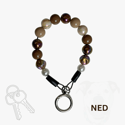 NED Beaded Keychain