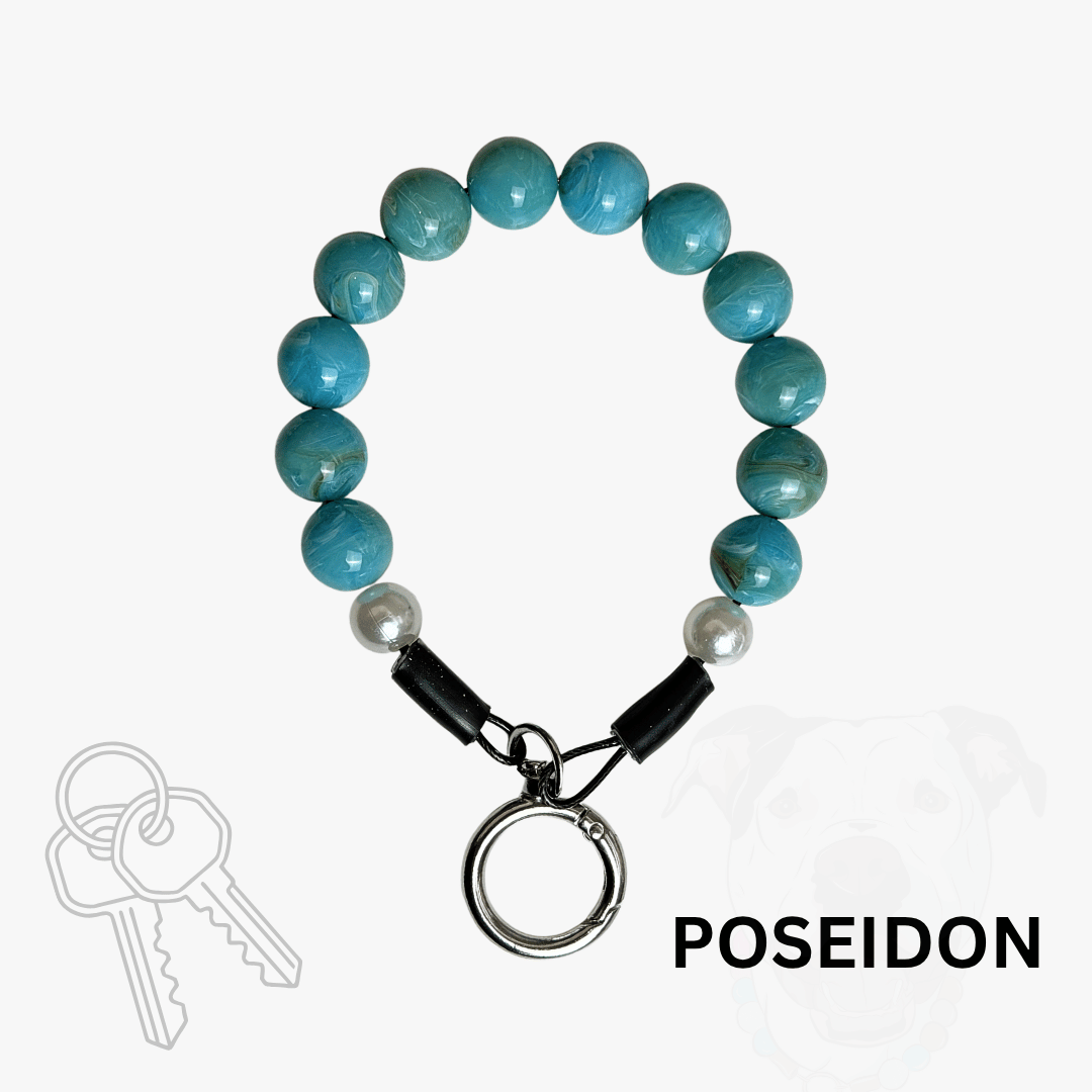 THE BESTIE MATCH - Poseidon Beaded Collar and Keychain Wristlet