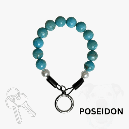 THE BESTIE MATCH - Poseidon Beaded Collar and Keychain Wristlet