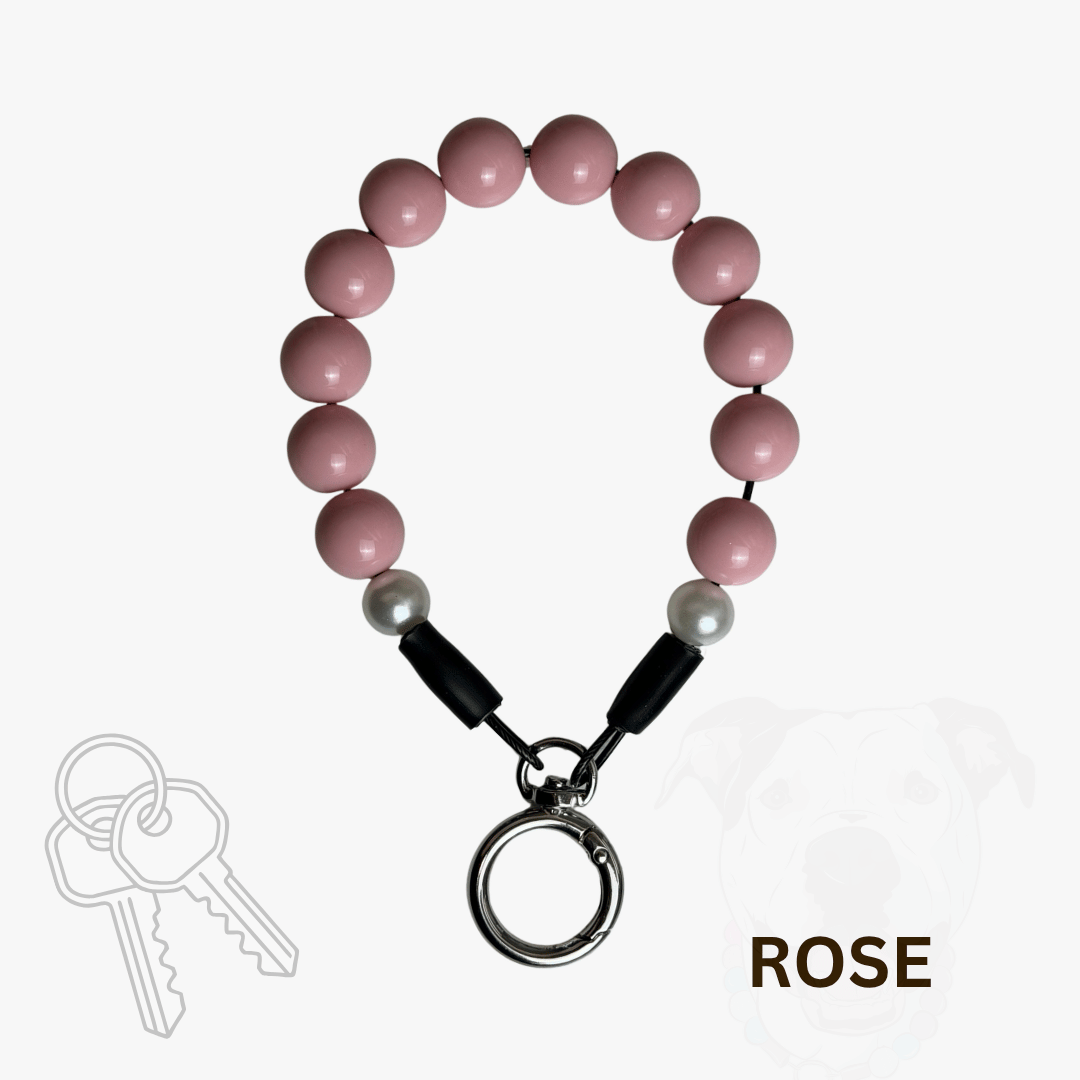 ROSE Beaded Keychain