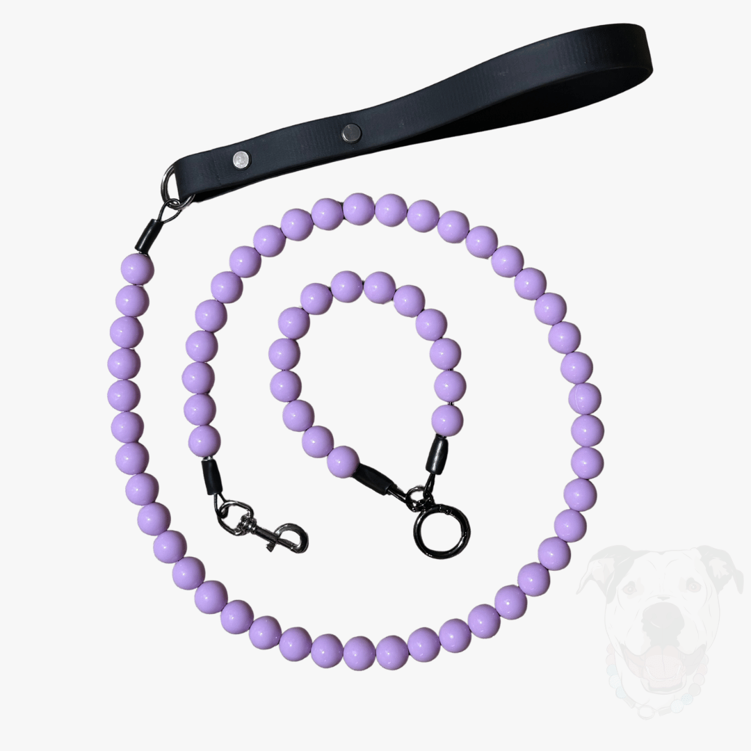 THE ULTIMATE TRIO - Royal Beaded Pet Collar, Leash and Keychain Wristlet